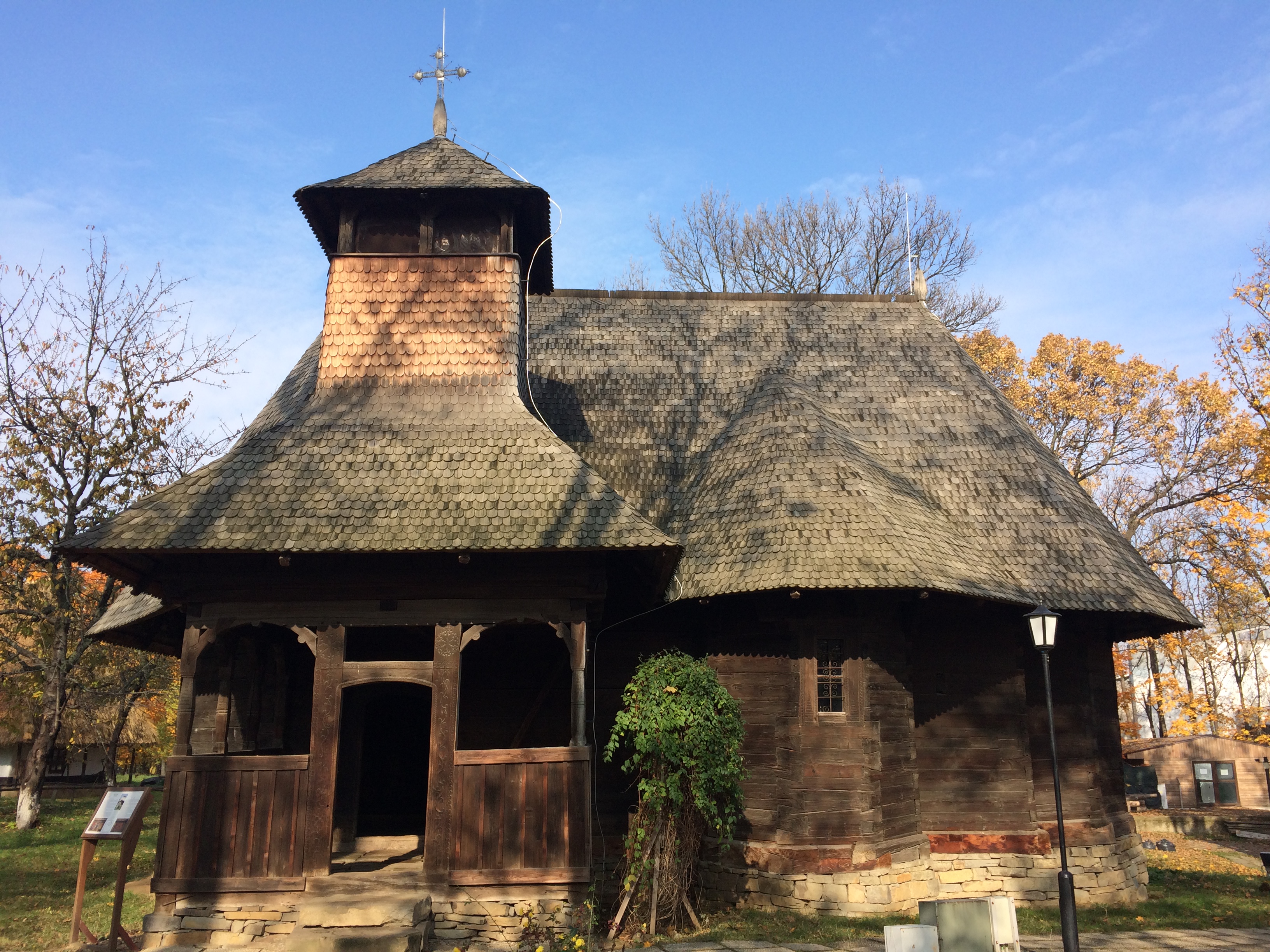 Church from old romanian village